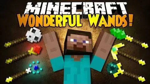 जादू की छड़ी के लिए मॉड Minecraft PE (Bedrock)