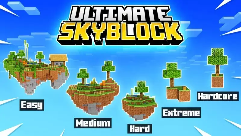 मानचित्र: अल्टीमेटम स्काईब्लॉक.. Minecraft PE (Bedrock)