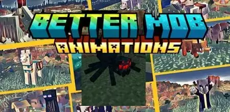 भीड़ के एनीमेशन के लिए मॉड Minecraft PE (Bedrock)