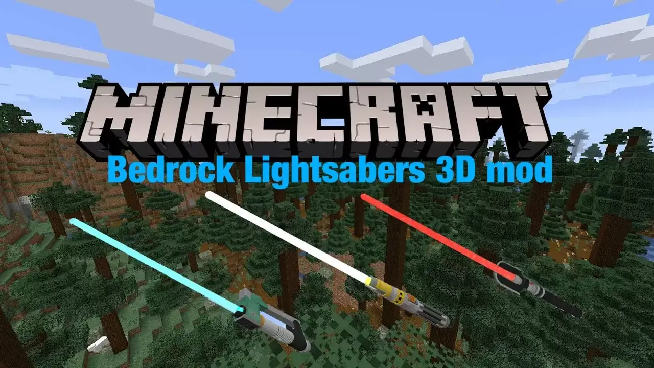 मॉड: लाइटसेबर्स Minecraft PE (Bedrock)