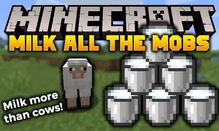 मिल्क मोब मोड Minecraft PE (Bedrock)